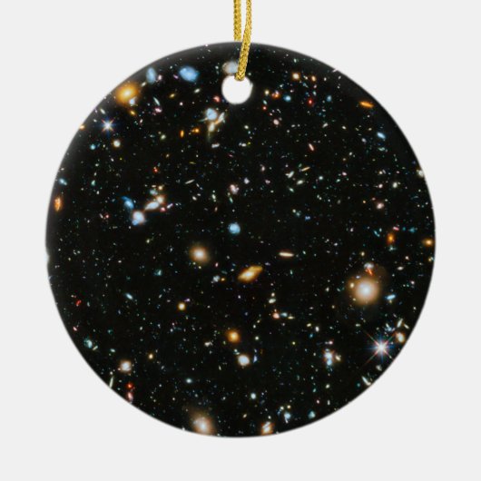 sterren in de ruimte - Hubble Ultra Deep Field Keramisch Ornament (Voorkant)
