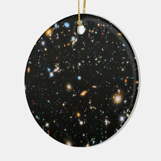 sterren in de ruimte - Hubble Ultra Deep Field Keramisch Ornament (Links)