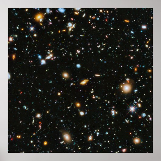 sterren in de ruimte - Hubble Ultra Deep Field Poster (Voorkant)