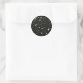 sterren in de ruimte - Hubble Ultra Deep Field Ronde Sticker (Tas)