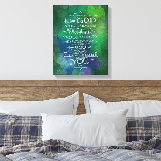 sterren in de sterrenkamer van sterrenkunie-ruimte canvas afdruk (Insitu (Slaapkamer))