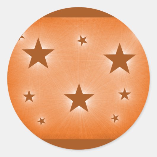 Sterren in de Stickers van het Night Sky, Oranje (Voorkant)