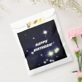 Sterren in diepe ruimte donkerblauwe gelukkige ver bedankzakje (Gezegeld)