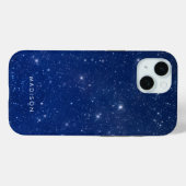 Sterren in een Blauwe Nachtelijke Hemelruimte Case-Mate iPhone Case (Achterkant (horizontaal))