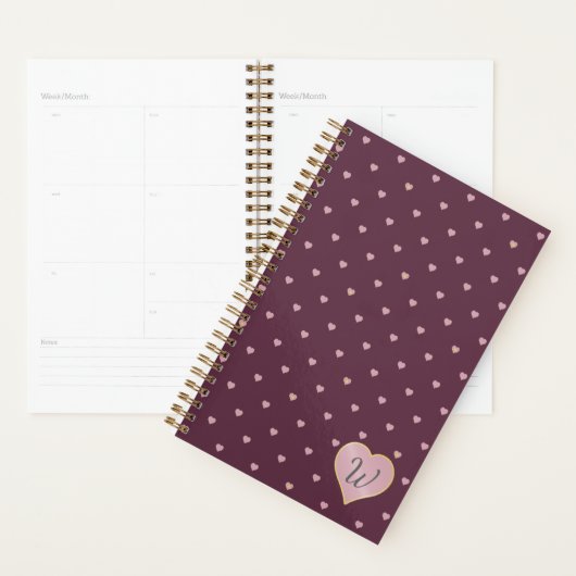 Sterren in harten op havenplanner planner (Display)