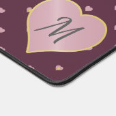 Sterren in harten op poort bureaumat (Hoek)