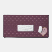 Sterren in harten op poort bureaumat (Keyboard & Muis)