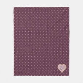 Sterren in harten op Port Fleece deken (Voorkant)