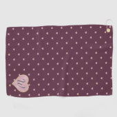 Sterren in harten op Port Golf Handdoek (Horizontaal)