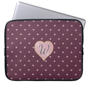 Sterren in harten op port laptophoes laptop sleeve