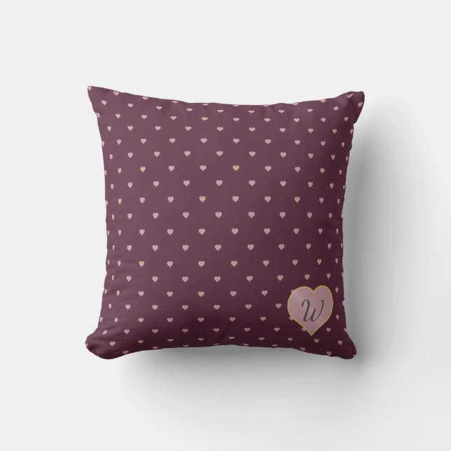 Sterren in harten op Port Pillow Kussen (Voorkant)