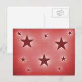 Sterren in het Briefkaart Night Sky, Dark Red (Voorkant / Achterkant)