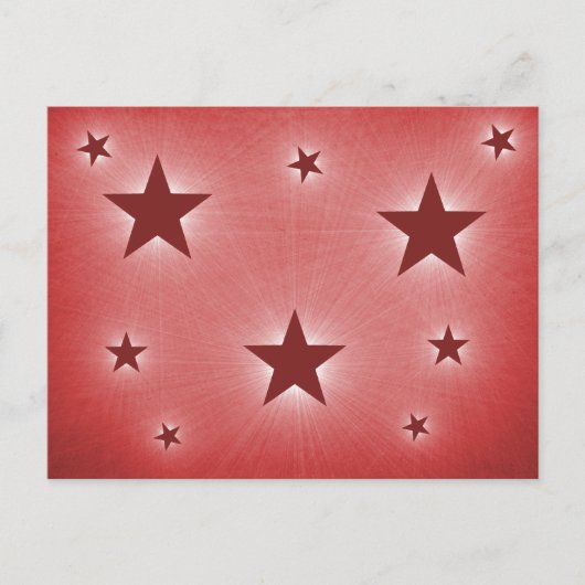 Sterren in het Briefkaart Night Sky, Dark Red (Voorkant)