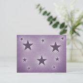 Sterren in het Briefkaart Night Sky, Paars (Staand voorkant)