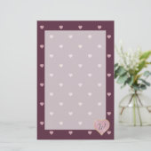 Sterren in het hart van havenbakkerij briefpapier (Staand voorkant)