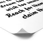 Sterren in je ogen Inspirerend minigedicht Poster (Hoek)