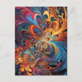 Sterren in kaleidoscope briefkaart (Voorkant)