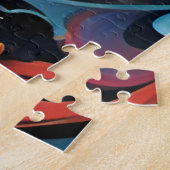 Sterren in kaleidoscope legpuzzel (Zijkant)