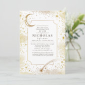 Sterren in liefdevolle herinnering begrafenisdiens kaart (Staand voorkant)