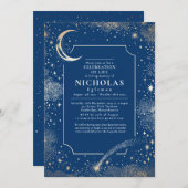 Sterren in liefdevolle herinnering begrafenisdiens kaart (Voorkant / Achterkant)