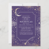 Sterren in liefdevolle herinnering begrafenisdiens kaart (Voorkant)