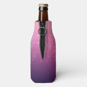 Sterren In Roze Ruimte Flesjeskoeler (Fles Achterkant)