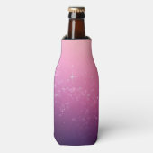 Sterren In Roze Ruimte Flesjeskoeler (Fles Voorkant)