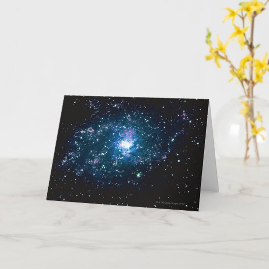 Sterren in Ruimte Kaart (Gele Bloem)