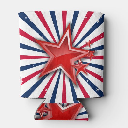 Sterren in Stripes Freedom Blikjeskoeler (Achterkant)