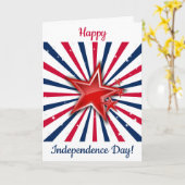 Sterren in Stripes Freedom Kaart (Gele Bloem)