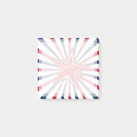 Sterren in Stripes Freedom Post-it® Notes (Voorkant)