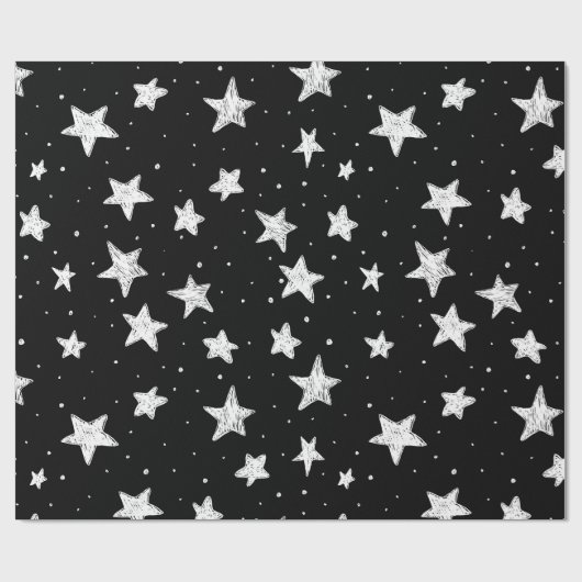 Sterren inpakpapier | Luxe bruiloften (Vlak)