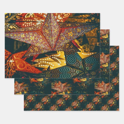 sterren inpakpapier vel (Set)