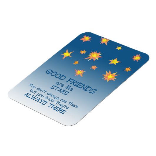 Sterren Inspirerend Vriendschap Quote Koelkast Mag Magneet (Linkerzijde)