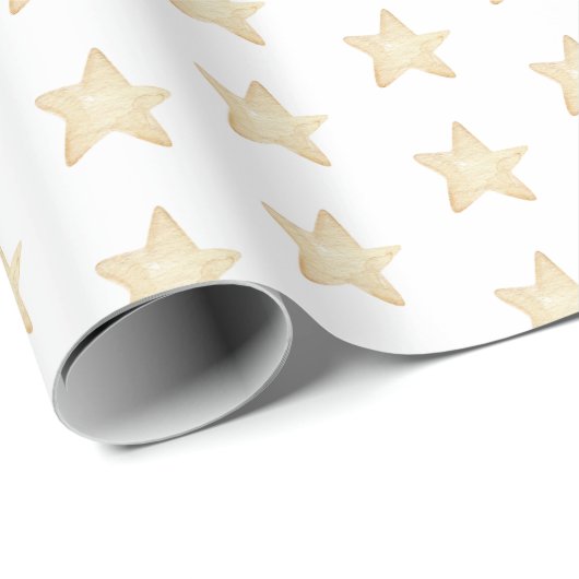 Sterren Kerst inpakpapier (Rol Hoek)