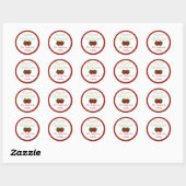 Sterren Kerst Ornament Stickers (Vel)