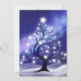 Sterren kerstboom Kaart