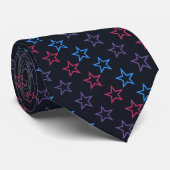 Sterren Kleuren Stropdas (Opgerold)