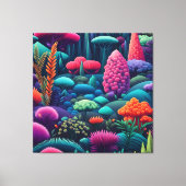 Sterren kosmische bloesem Odyssey Canvas Afdruk (Voorkant)