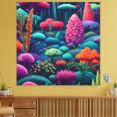 Sterren kosmische bloesem Odyssey Canvas Afdruk (Insitu (Woonkamer))