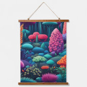 Sterren kosmische bloesem Odyssey Hangend Wandkleed (Voorkant)