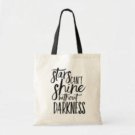 Sterren kunnen niet schijnen zonder Canvas tas