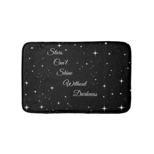 Sterren kunnen niet schijnen zonder duisternis badmat
