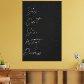✨ Sterren kunnen niet schijnen zonder duisternis ✨ Canvas Afdruk (Insitu (Woonkamer))
