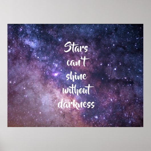 Sterren kunnen niet schijnen zonder duisternis / r poster (Voorkant)