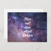 Sterren kunnen niet schitteren in onze duisternis  briefkaart (Voorkant / Achterkant)