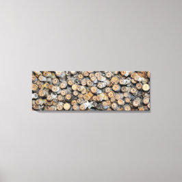 Sterren langs de Rio Grande Cotton Wood Trees Talk Canvas Afdruk