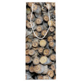 Sterren langs de Rio Grande Cotton Wood Trees Wijn Cadeautas (Achterkant)