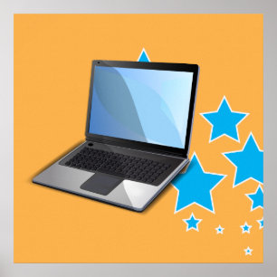 Sterren, Laptop Poster