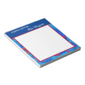 Sterren Leraar Rood Wit Blauw School Notitieblok (Schuin)